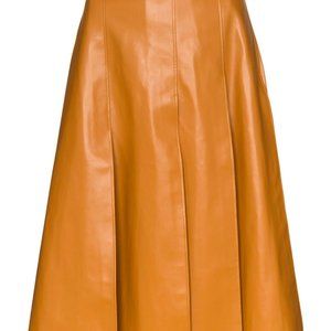 A.W.A.K.E. Mode button-back knee-length skirt